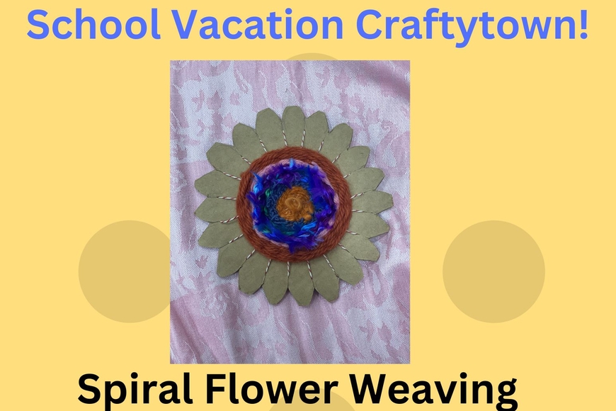 spiral flower weaving
