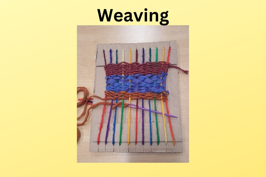 weaving with yarn