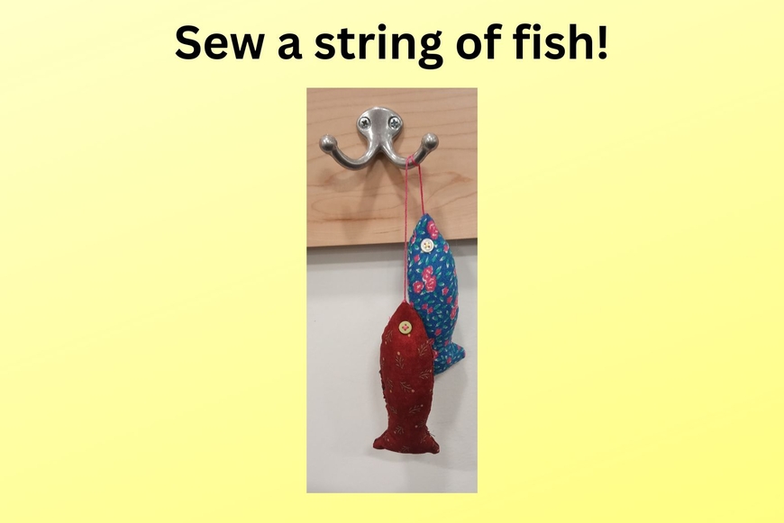 two fabric fish