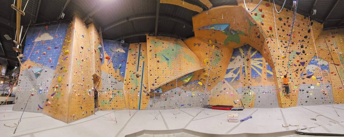 Rock climbing gym