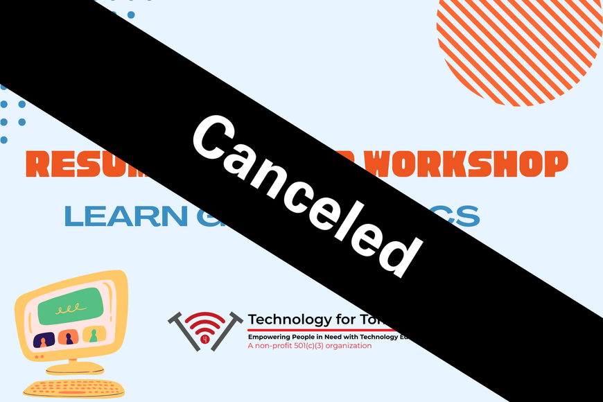 CANCELED: Resume Builder Workshop: Learn Google Docs