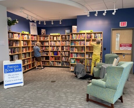 People explore and search through the library