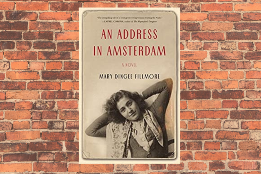 Book cover with young woman smiling slightly, arms behind her head, wearing the yellow star of Jews in World War II