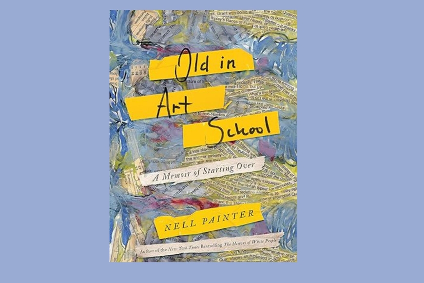 A book cover showing the title against a multi-colored piece of abstract art.