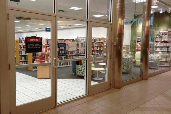 mall storefront for library