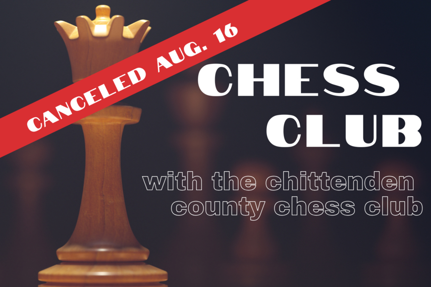 chess club  text over photo of chess piece