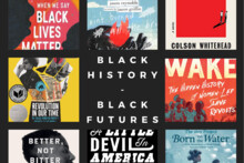 book covers with black history black futures text