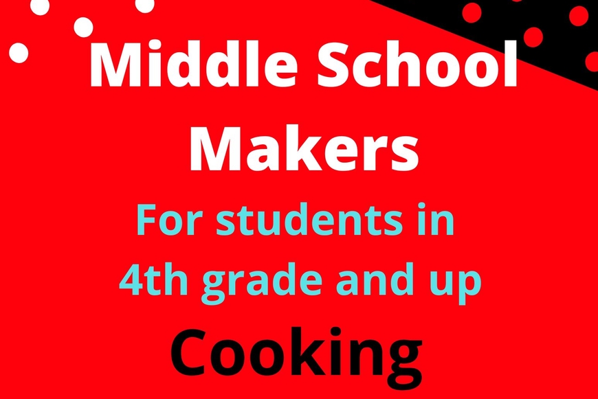 red and black polka dot invitation for middle school kids
