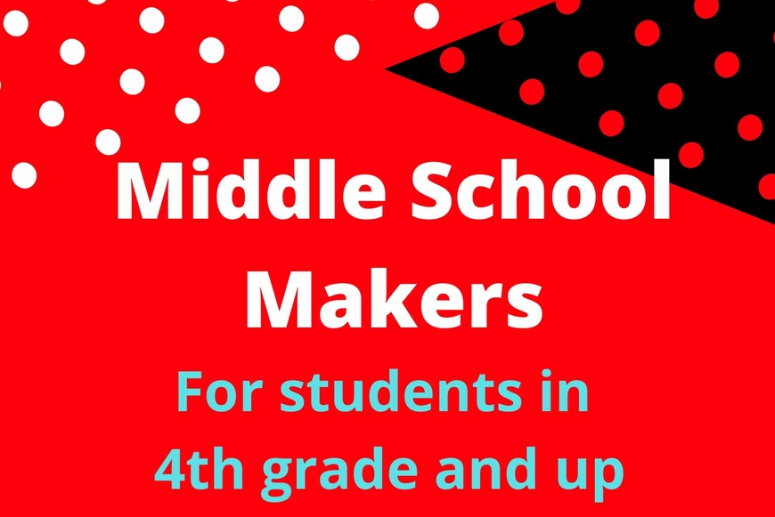 red and black polka dot invitation for middle school kids 