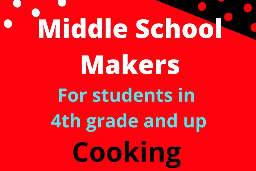 red and black polka dot invitation for middle school kids