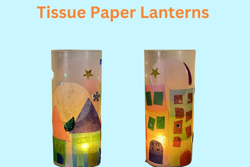 tissue paper lanterns