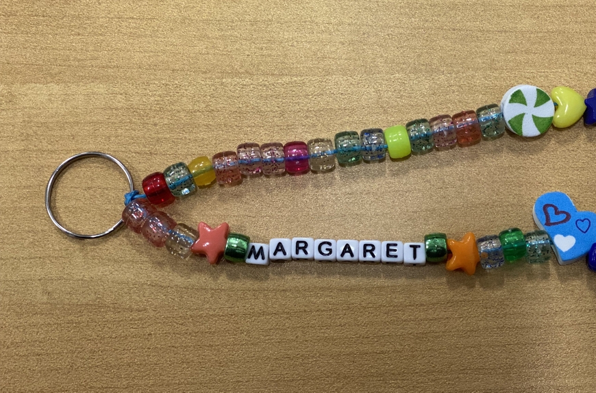 beaded key chain