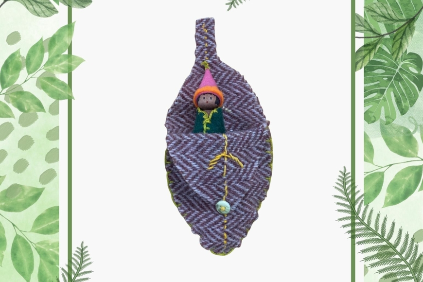 leaf pocket and peg doll