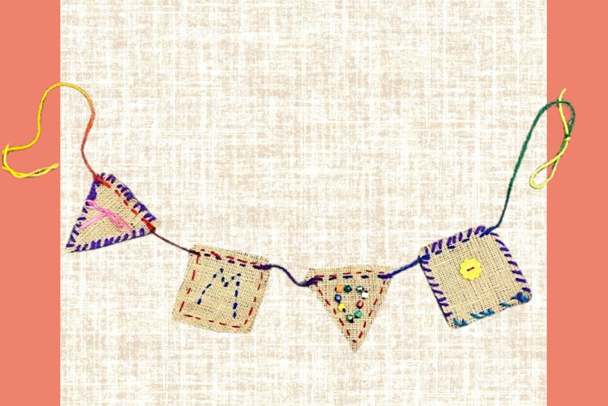 Burlap Bunting