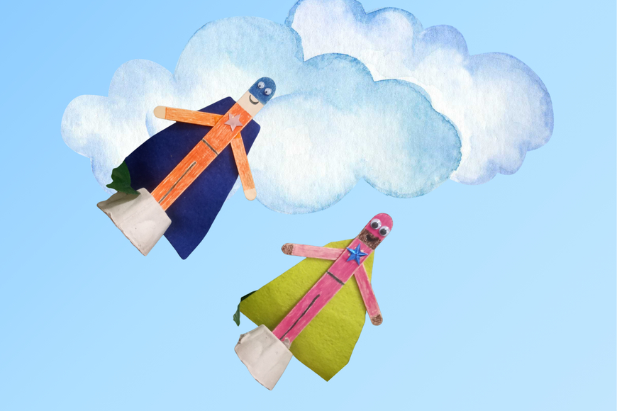 craft stick super heroes